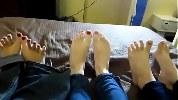 Bunny foot tease 따뜻한 튜브 표시