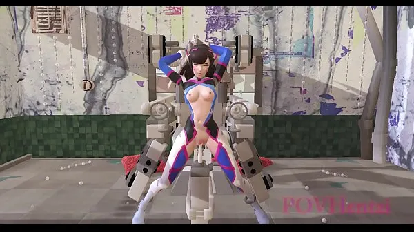 แสดง OverWatch Dva rides a fucking machine หลอดอุ่น