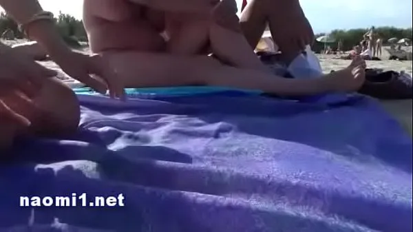 Visa public beach cap agde by naomi slut varmt rör