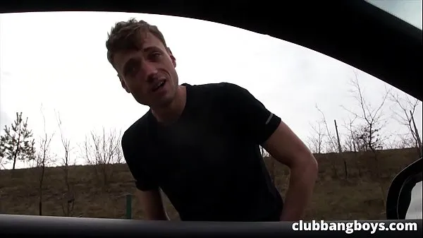 Show Lonely hitchhiker suck and fucks anal for a ride to town warm Tube