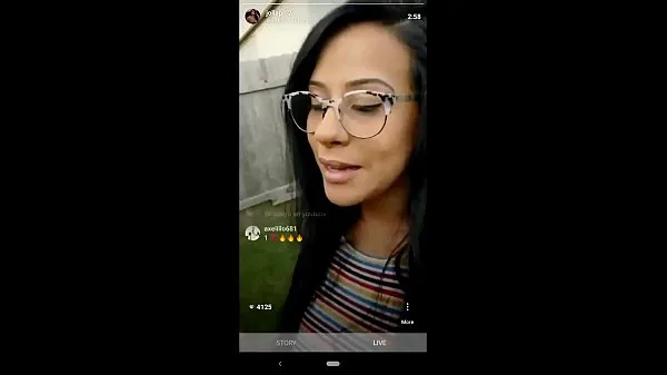 Show Husband surpirses IG influencer wife while she's live. Cums on her face warm Tube