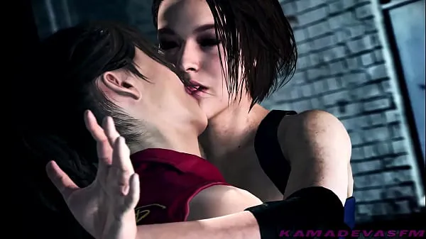 Mostrar Resident Evil: Claire e Jill Lesbian Kissing | KamadevaSFM tubo quente