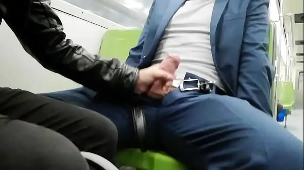 Show Cruising in the Metro with an embarrassed boy warm Tube
