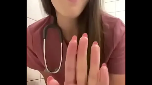 Show nurse masturbates in hospital bathroom warm Tube