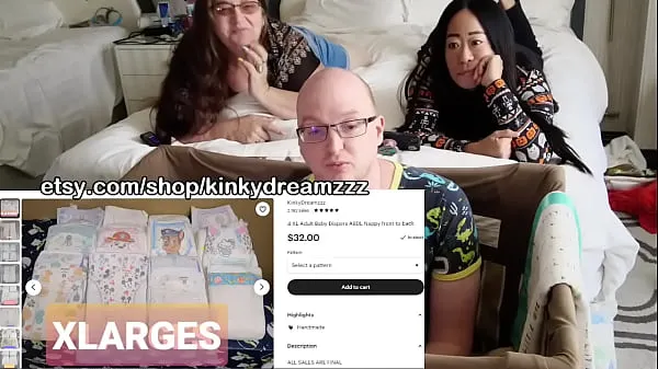 Opening rare Japanese BB Diapers with Kinkydreamzzz گرم ٹیوب دکھائیں