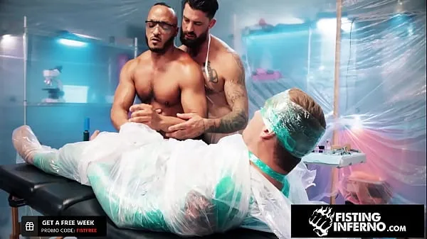 Show FistingInferno - Isaac X Bound & Teased By Two Muscle Hunks warm Tube