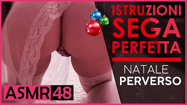 Mostrar JOI ITALIANO - Instruções Perfect Handjob PERVERT NATAL - Diálogos italianos ASMR tubo quente