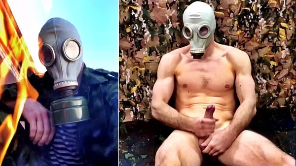 Hot RUSSIAN soldier FOUND a secret BUNKER where HE JERKS OFF and CUMS sıcak tüpü göster