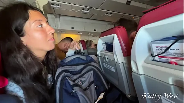 Show Risky extreme public blowjob on Plane warm Tube